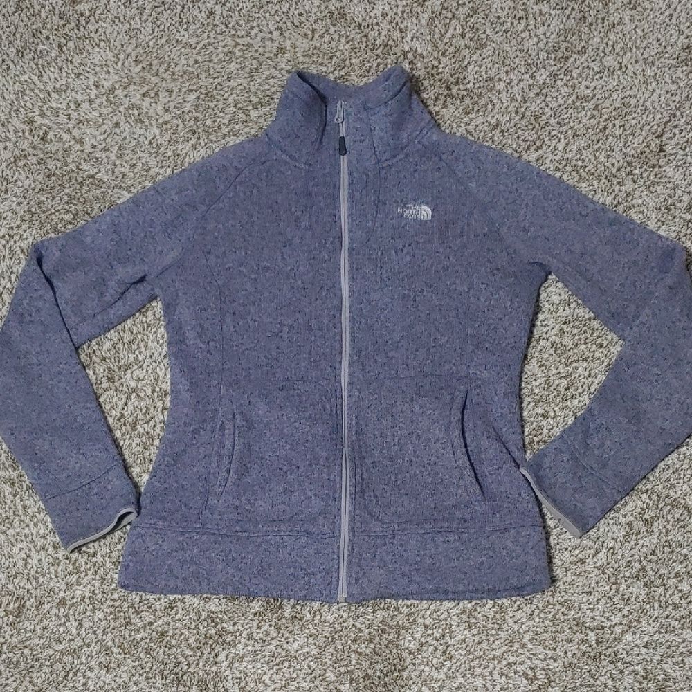 The North Face Jacket Women's M Heather Purple Fleece Full Zip